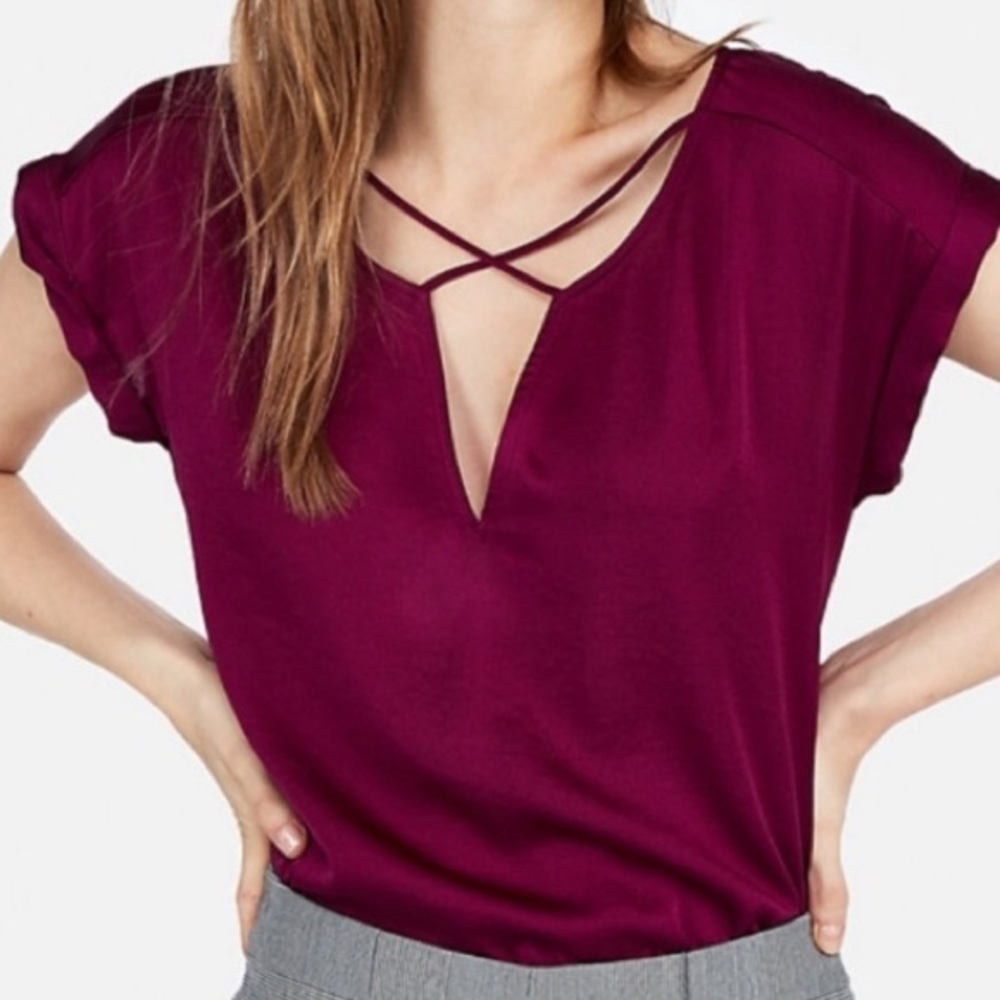 Express Top Gray